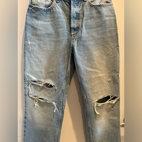 Zara distressed straight leg denim - Picture 6 of 6